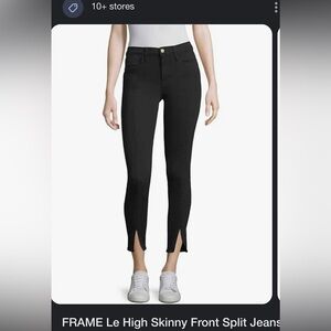 Frame le skinny split front jeans, size 26